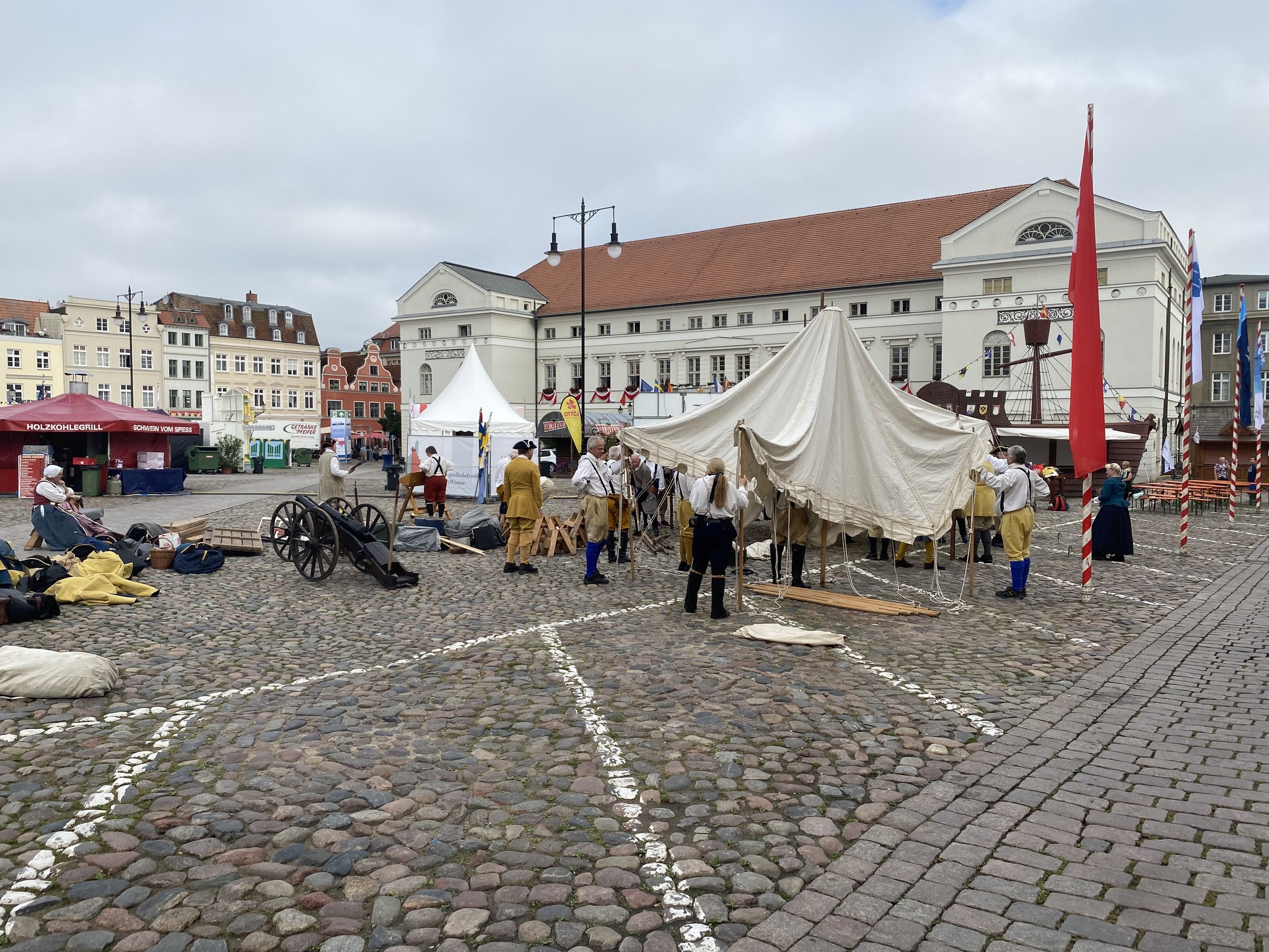 Schwedenfest: Aufbau des Heerlagers